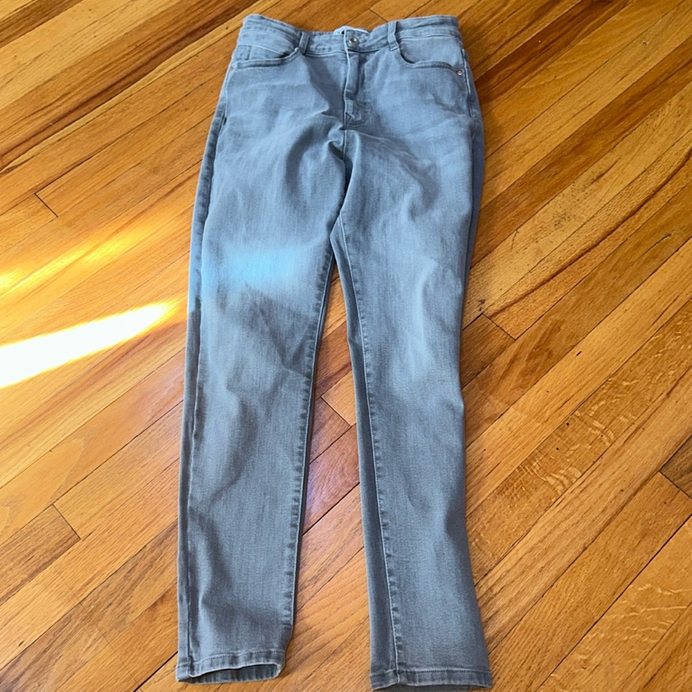 Zara Gray Denim Jeans Size 8